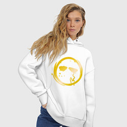 Толстовка оверсайз женская Danny, цвет: белый — фото 2