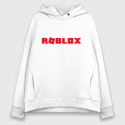 Толстовка оверсайз женская Roblox Logo, цвет: белый