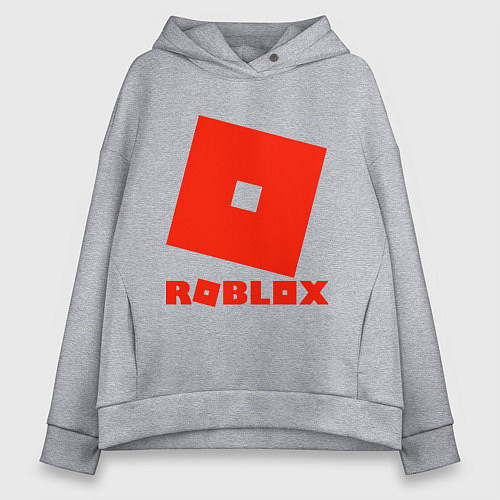 Женское худи оверсайз Roblox Logo / Меланж – фото 1