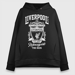 Толстовка оверсайз женская Liverpool: Est 1892, цвет: черный