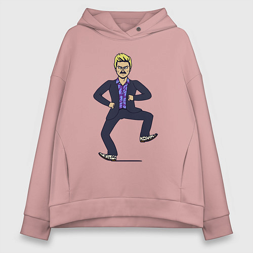 Женское худи оверсайз Little Big / Пыльно-розовый – фото 1