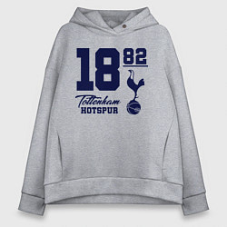 Толстовка оверсайз женская FC Tottenham 1882, цвет: меланж