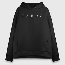 Толстовка оверсайз женская Taboo, цвет: черный