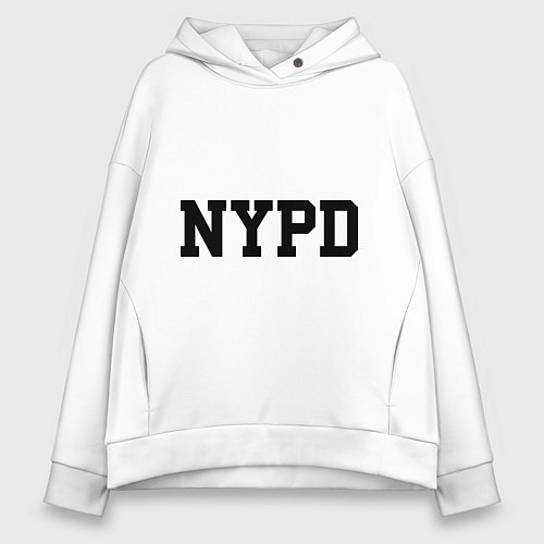 Женское худи оверсайз NYPD / Белый – фото 1