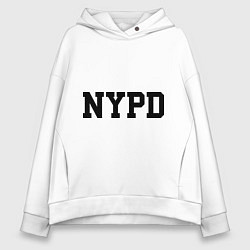 Толстовка оверсайз женская NYPD, цвет: белый