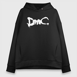 Толстовка оверсайз женская DMC, цвет: черный