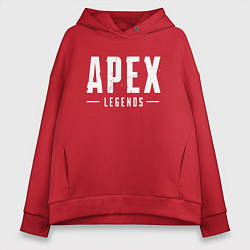 Толстовка оверсайз женская Apex Legends, цвет: красный
