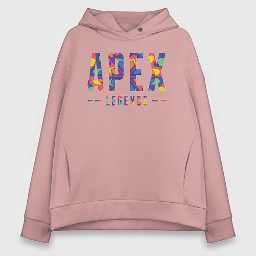 Женское худи оверсайз Acid Legends / Пыльно-розовый – фото 1