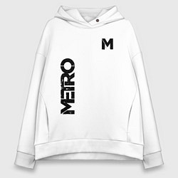 Толстовка оверсайз женская METRO M, цвет: белый
