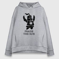 Толстовка оверсайз женская Praise the Sun, цвет: меланж