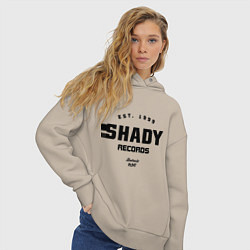 Толстовка оверсайз женская Shady records, цвет: миндальный — фото 2