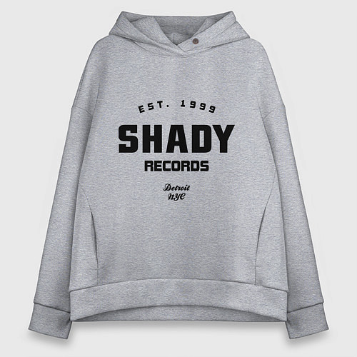 Женское худи оверсайз Shady records / Меланж – фото 1