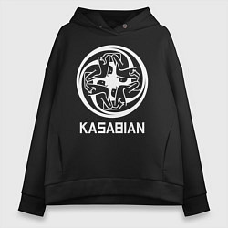 Толстовка оверсайз женская Kasabian: Symbol, цвет: черный