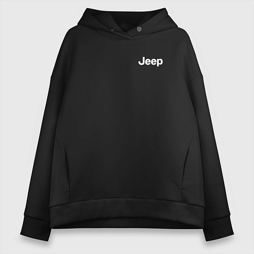 Женское худи оверсайз JEEP / Черный – фото 1