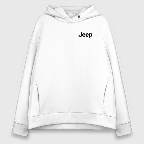 Женское худи оверсайз JEEP / Белый – фото 1