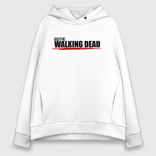 Женское худи оверсайз Крылья / Белый – фото 1