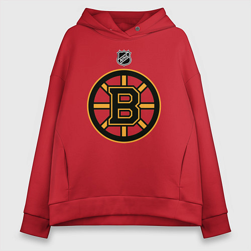 Женское худи оверсайз Boston Bruins NHL / Красный – фото 1