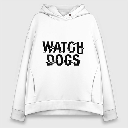 Женское худи оверсайз Watch Dogs / Белый – фото 1