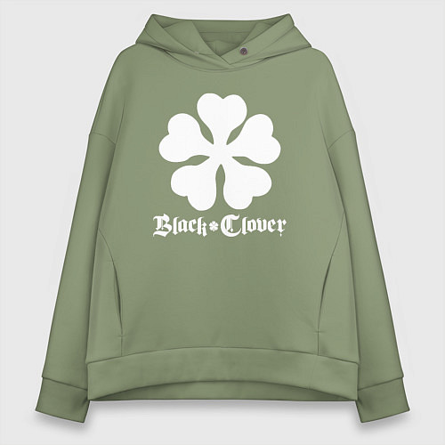 Женское худи оверсайз Black Clover / Авокадо – фото 1
