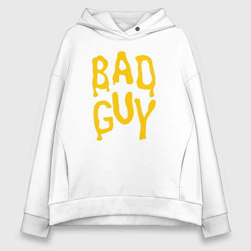 Женское худи оверсайз Bad Guy / Белый – фото 1