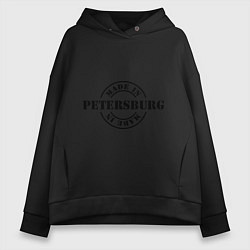 Толстовка оверсайз женская Made in Petersburg, цвет: черный