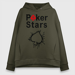 Женское худи оверсайз Poker Stars