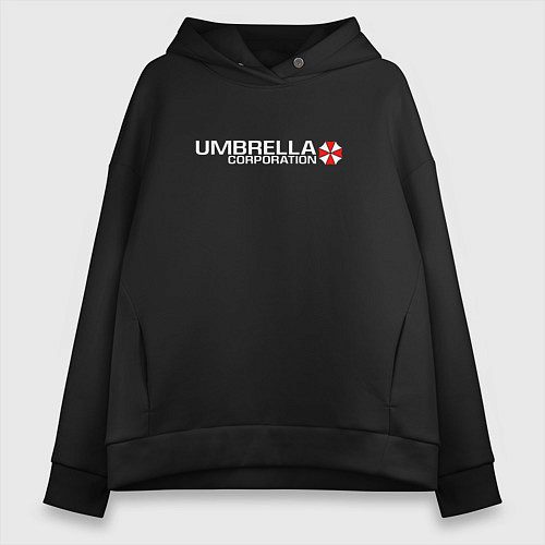 Женское худи оверсайз UMBRELLA CORP / Черный – фото 1