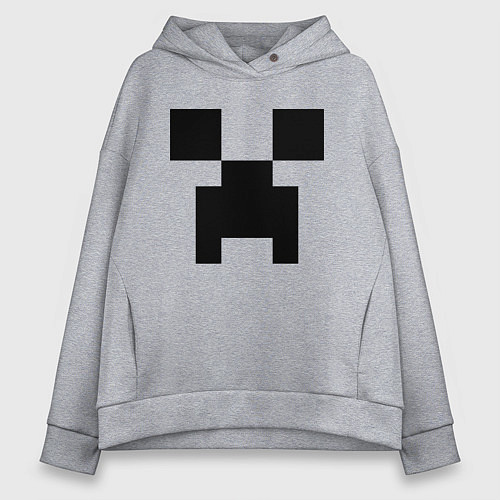 Женское худи оверсайз Minecraft / Меланж – фото 1