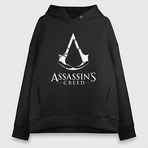 Женское худи оверсайз Assassin’s Creed / Черный – фото 1