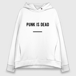 Толстовка оверсайз женская Punk is dead, цвет: белый