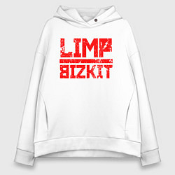 Толстовка оверсайз женская LIMP BIZKIT, цвет: белый