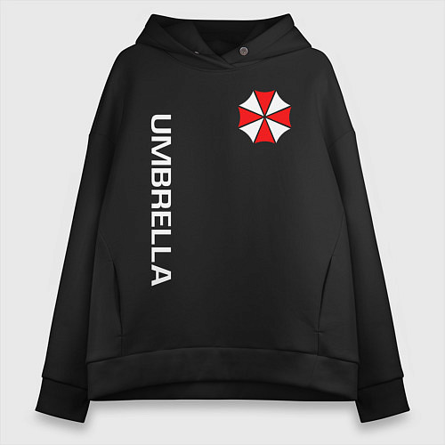 Женское худи оверсайз UMBRELLA CORP / Черный – фото 1