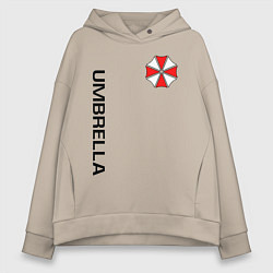 Толстовка оверсайз женская UMBRELLA CORP, цвет: миндальный