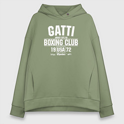 Толстовка оверсайз женская Gatti Boxing Club, цвет: авокадо