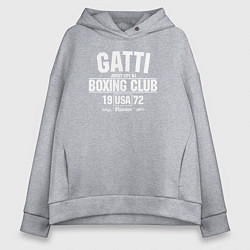 Толстовка оверсайз женская Gatti Boxing Club, цвет: меланж