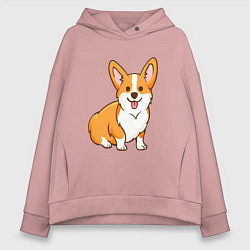 Женское худи оверсайз Корги