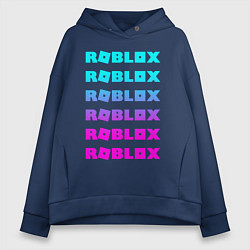 Толстовка оверсайз женская ROBLOX, цвет: тёмно-синий