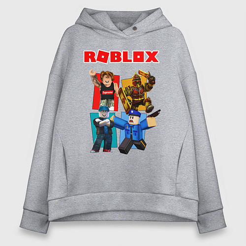 Женское худи оверсайз ROBLOX / Меланж – фото 1