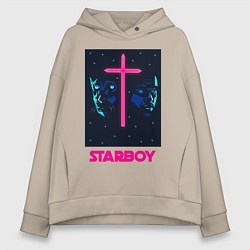 Толстовка оверсайз женская STARBOY, цвет: миндальный