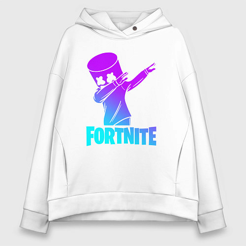 Женское худи оверсайз FORTNITE X MARSHMELLO / Белый – фото 1