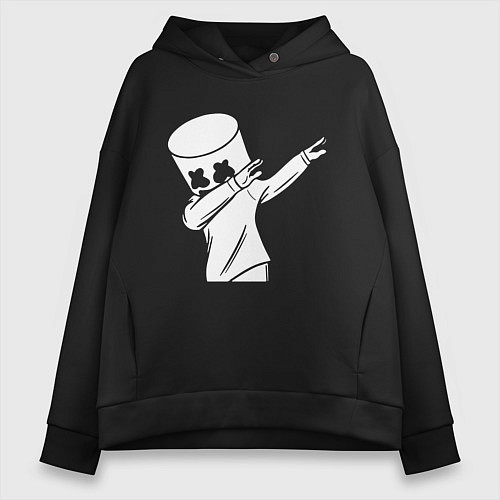 Женское худи оверсайз MARSHMELLO DAB / Черный – фото 1