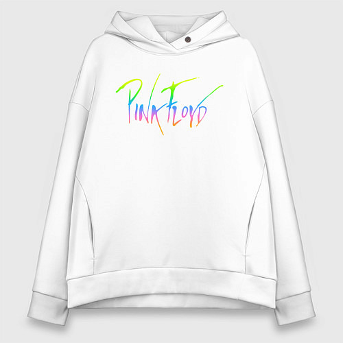 Женское худи оверсайз Pink Floyd / Белый – фото 1