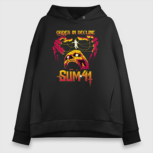 Женское худи оверсайз Sum 41 Order In Decline / Черный – фото 1