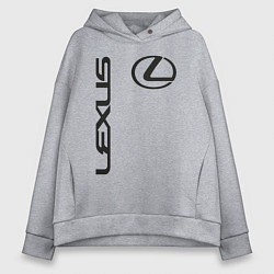 Толстовка оверсайз женская LEXUS, цвет: меланж