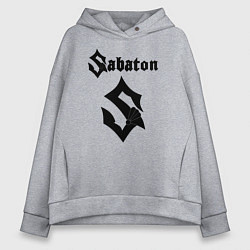 Толстовка оверсайз женская Sabaton, цвет: меланж
