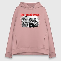 Толстовка оверсайз женская The Cranberries, цвет: пыльно-розовый