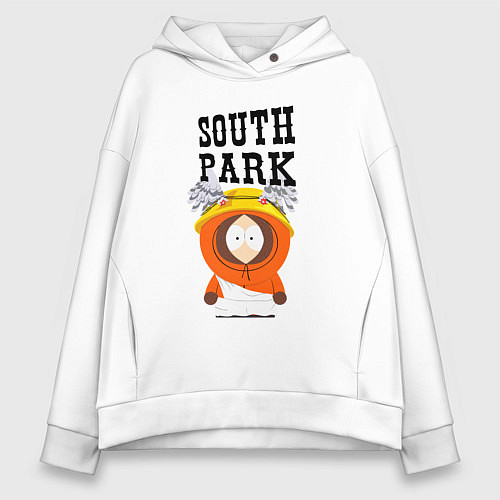 Женское худи оверсайз South Park Кенни / Белый – фото 1