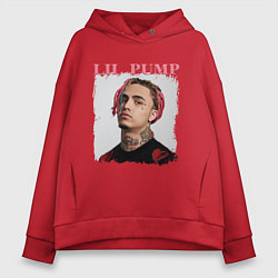 Толстовка оверсайз женская LIL PUMP, цвет: красный