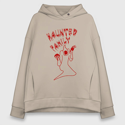 Женское худи оверсайз Kizaru / Миндальный – фото 1