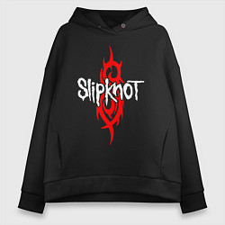 Толстовка оверсайз женская SLIPKNOT, цвет: черный